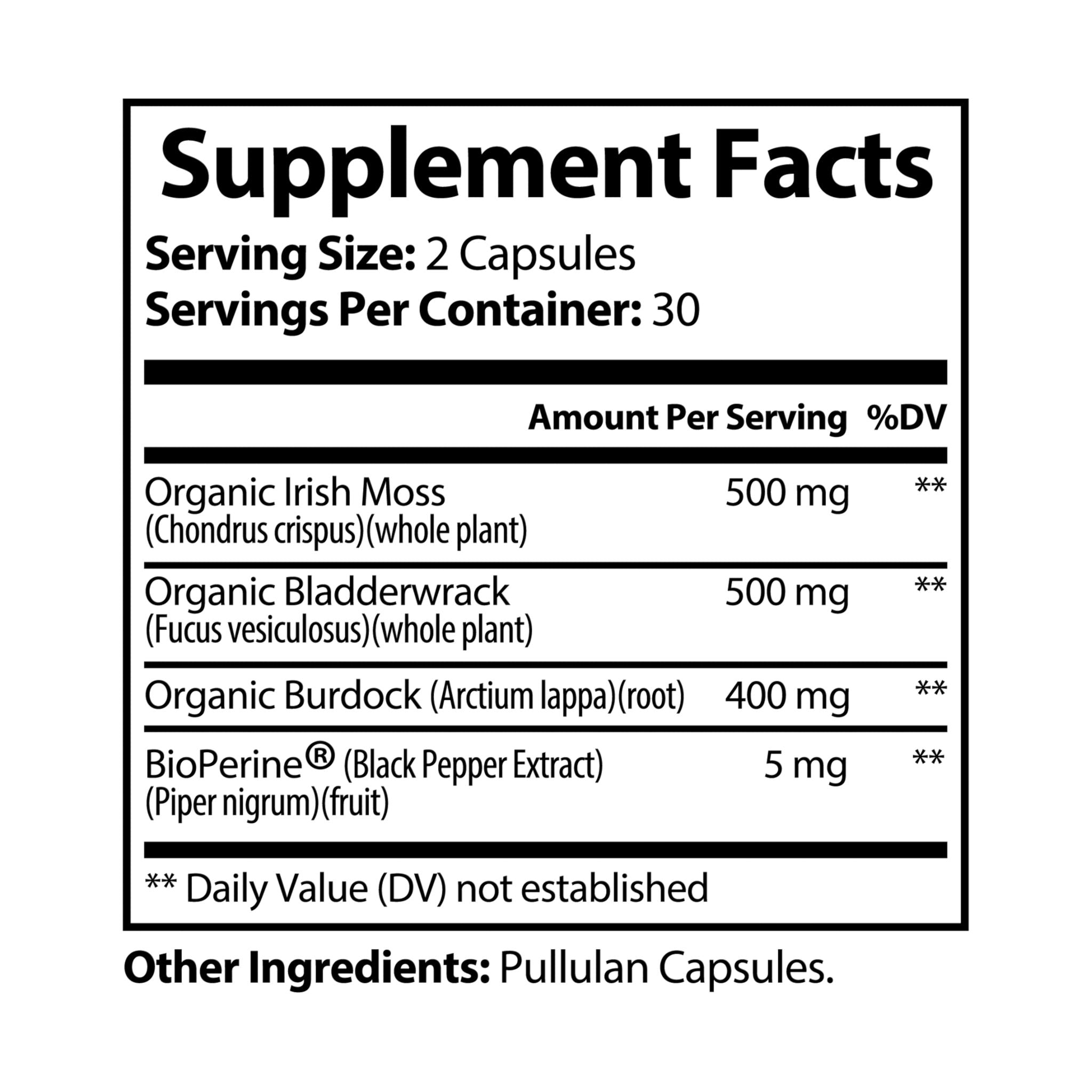 Harmona Health™️ Sea Moss Supplement (60 Capsules)